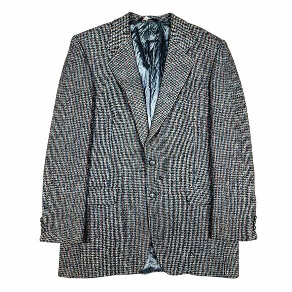 John Alexander x Harris Tweed Check Weave Sport Coat 42R - Picture 1 of 8
